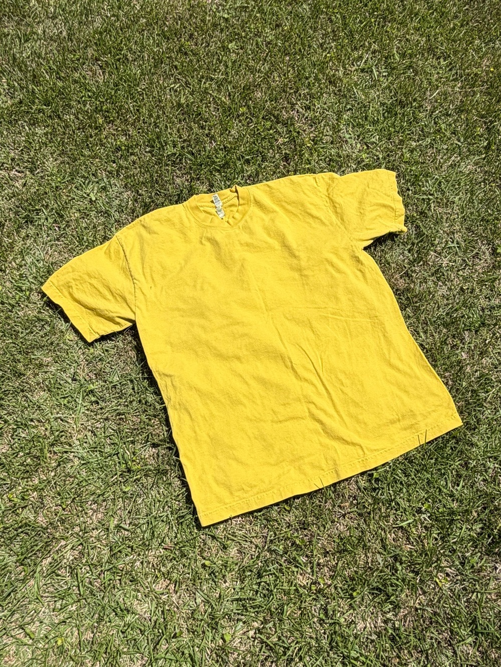 Yellow Crew Neck T-Shirt